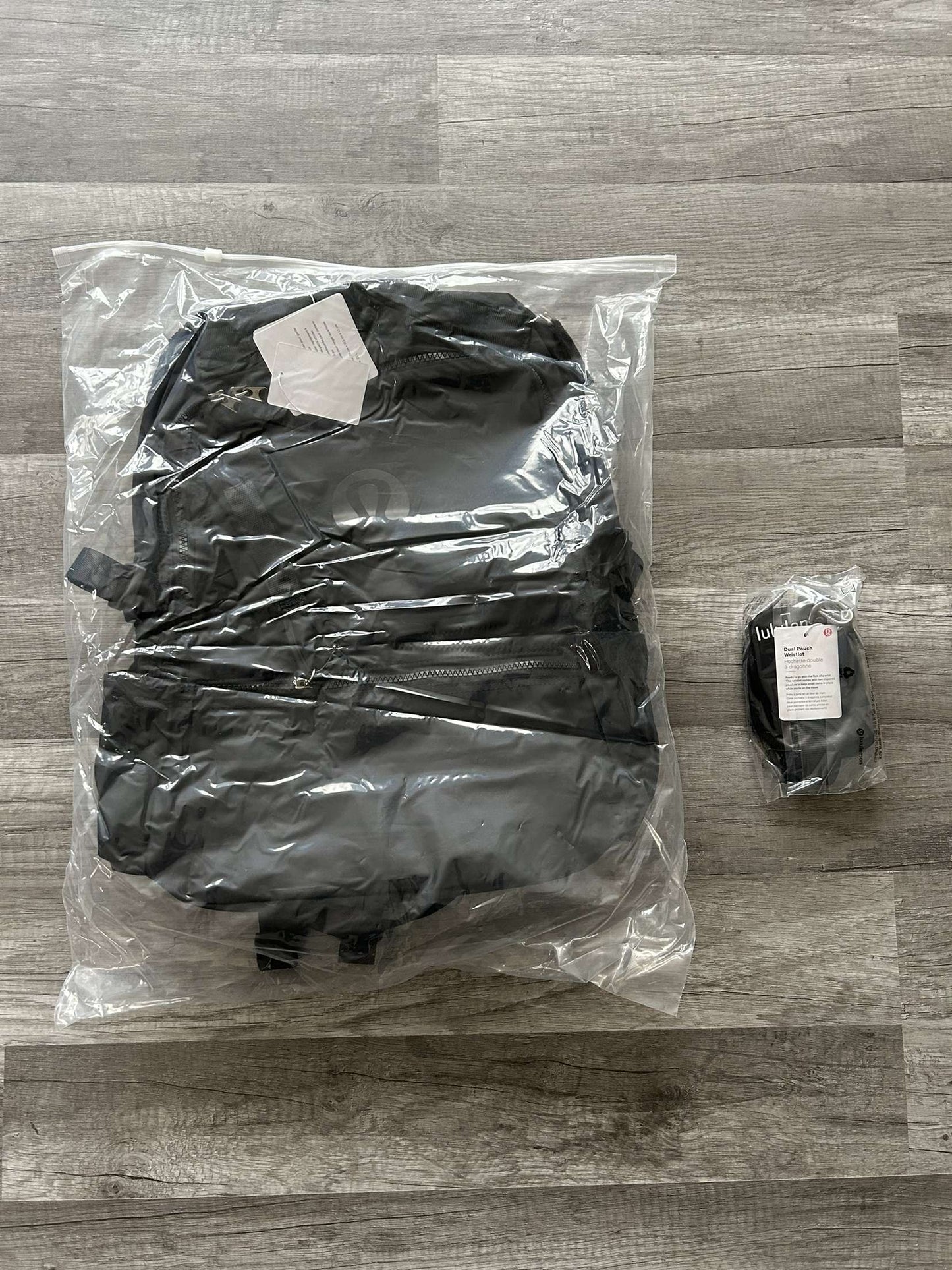 Lululemon Bundle Backpack and Dual Pouch Wristlet Keychain New With Tags
