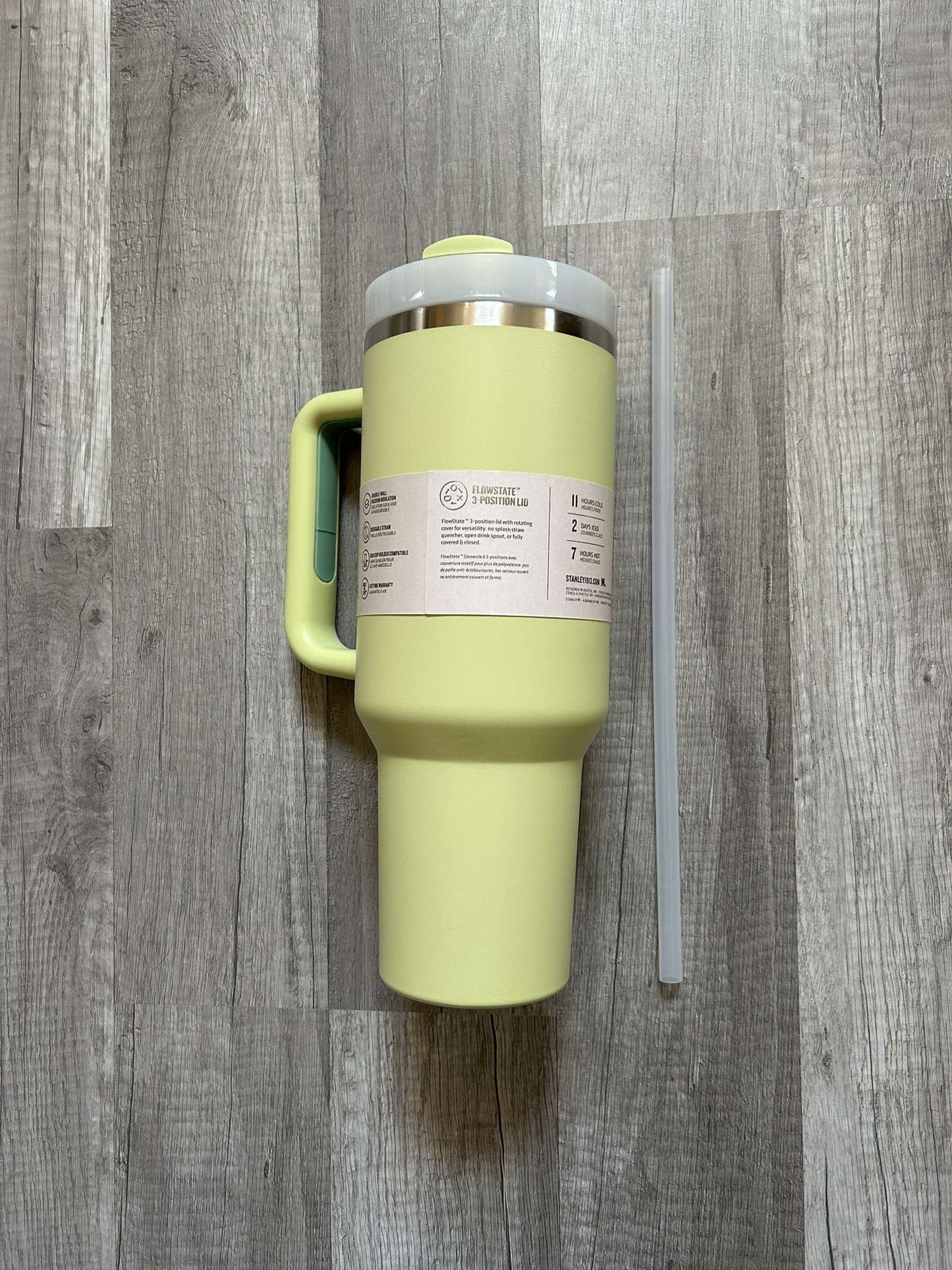 Stanley Tumbler 40oz Quencher H2.0 Flowstate Citron Yellow Green Stanley Cup