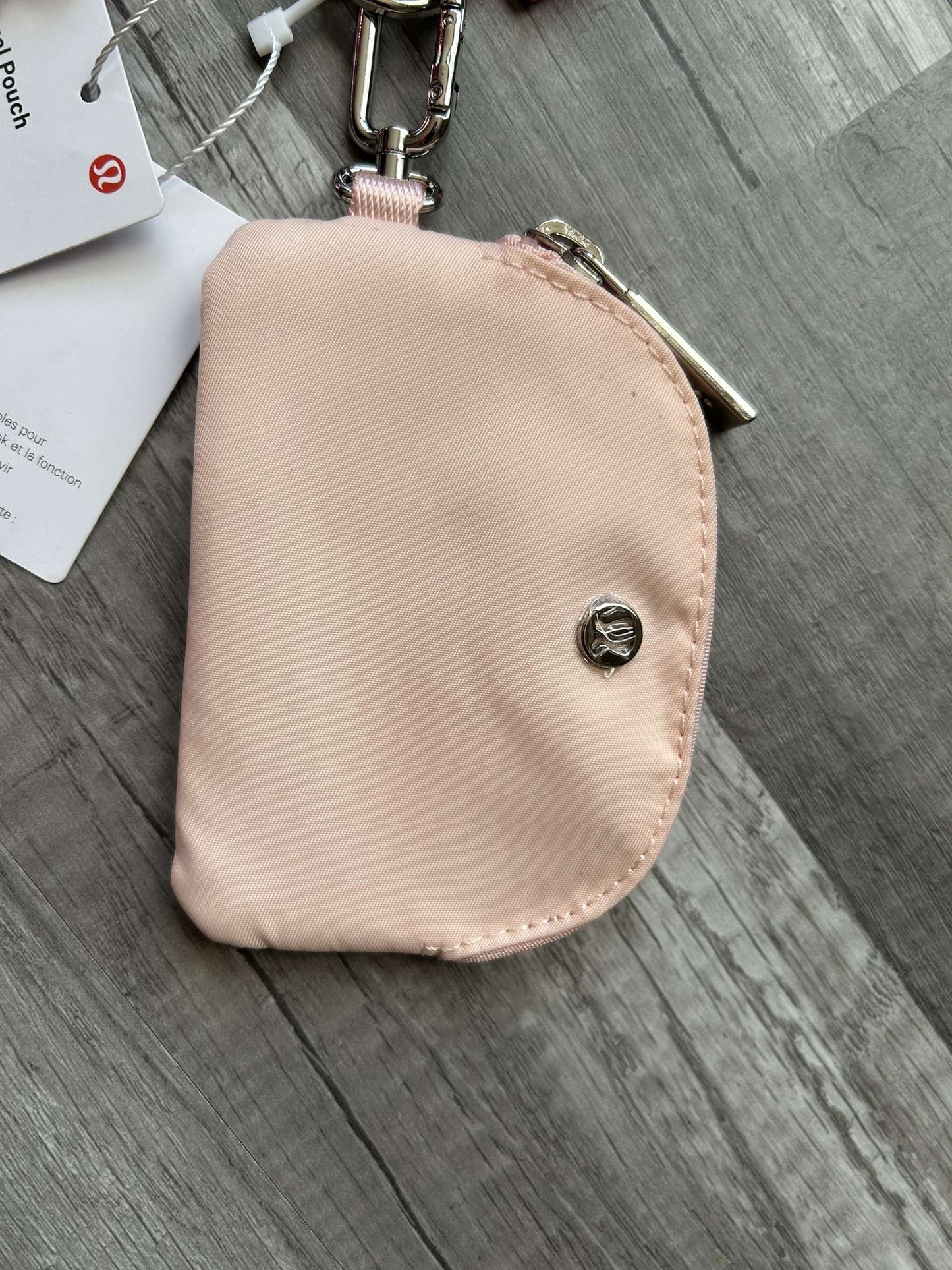 Lululemon Dual Pouch Wristlet Pink and Peach New With Tags