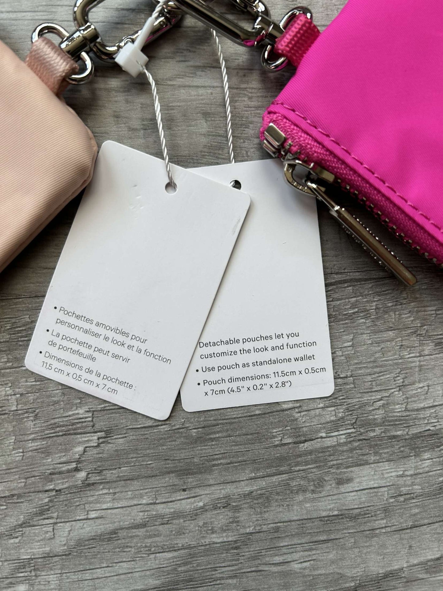 Lululemon Dual Pouch Wristlet Pink and Peach New With Tags