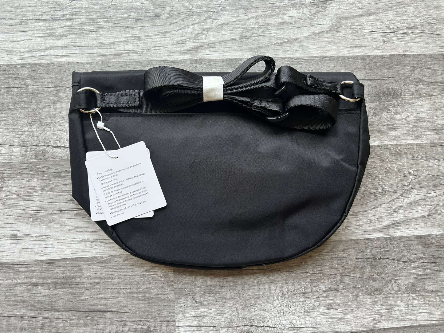 Lululemon All Night Festival Bag Black and Gold Hardware New With Tags 5L