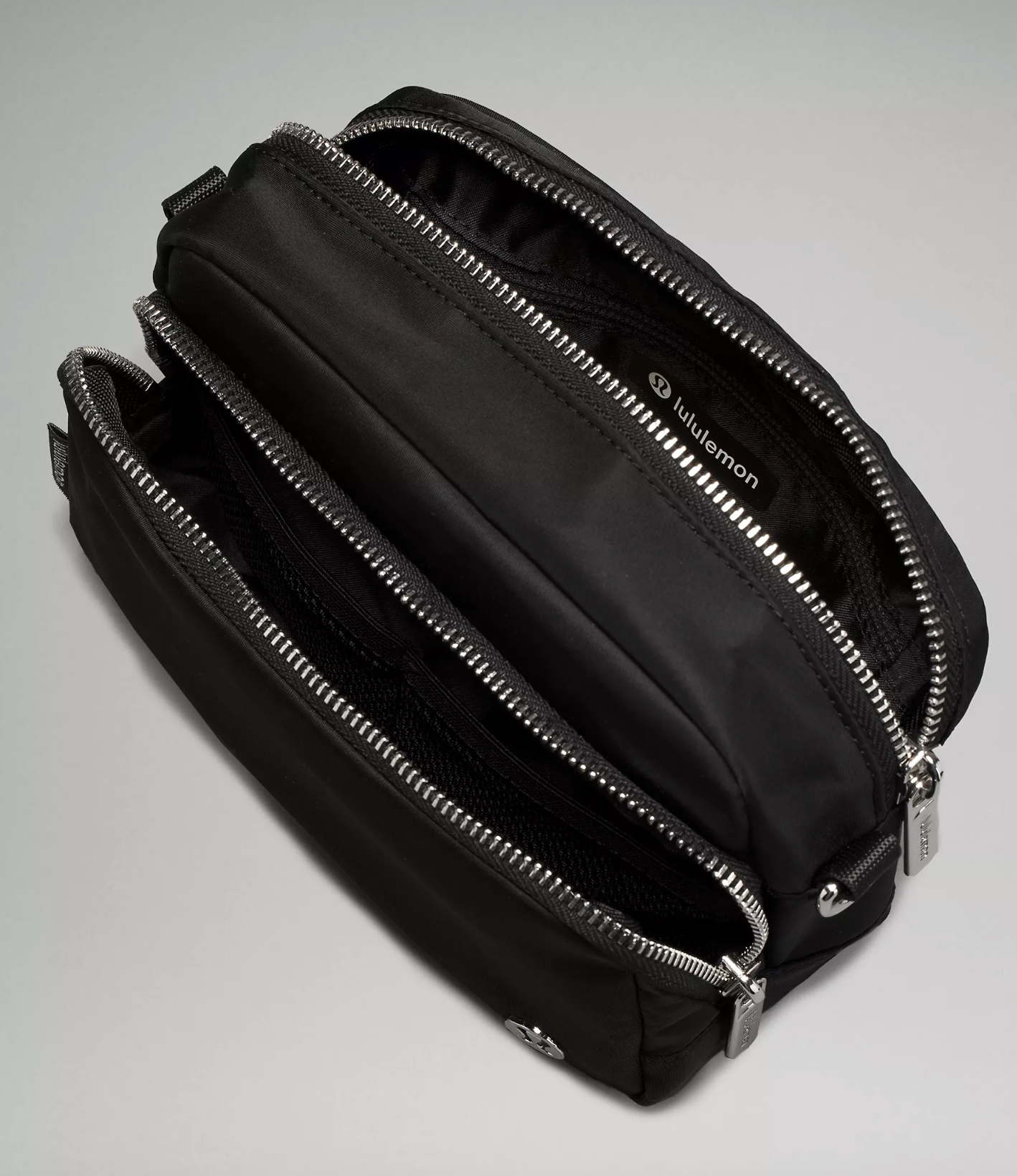 Lululemon Everywhere Crossbody Bag Black and Silver New With Tags 2L