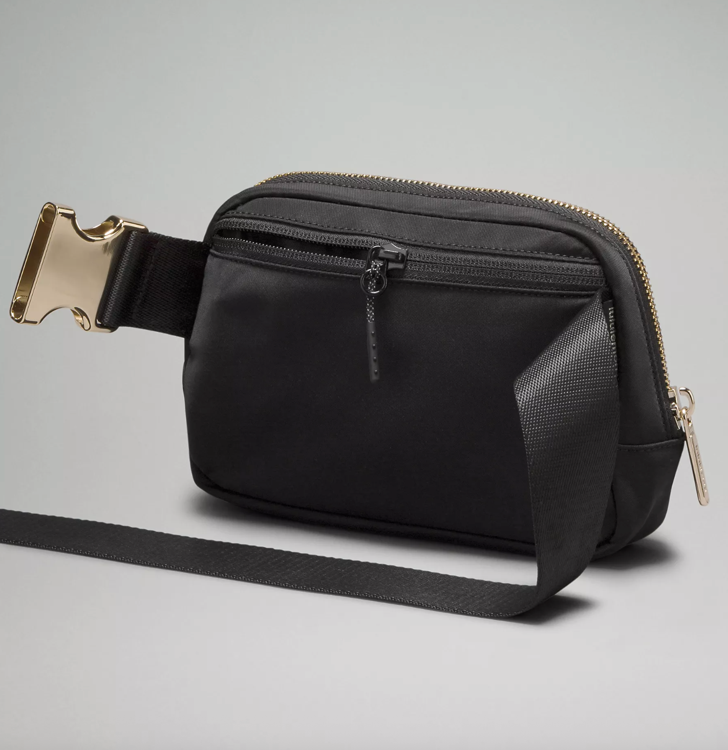 Lululemon Everywhere Belt Bag Black and Gold Hardware New With Tags 1L