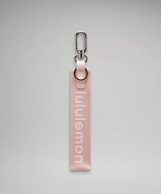 Lululemon Never Lost Keychain Pink White New With Tags