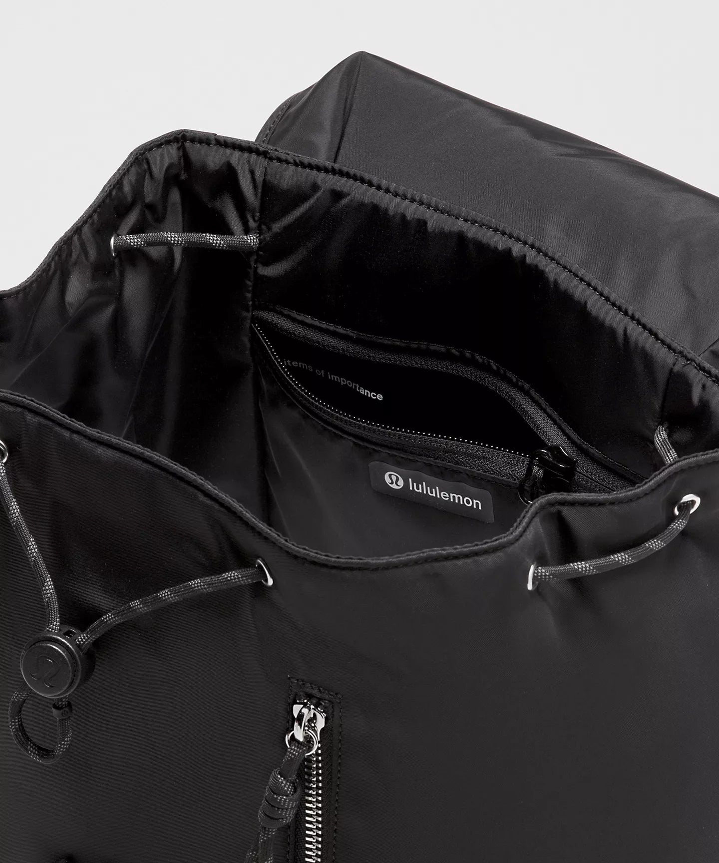 Lululemon Backpack Drawstring Bucket Backpack Black New With Tags 10L