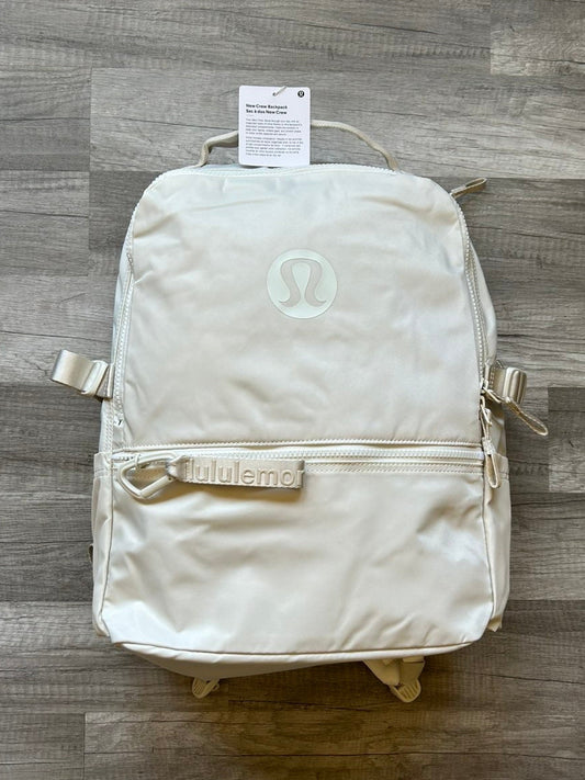 Lululemon Backpack New Crew White New With Tags 22L