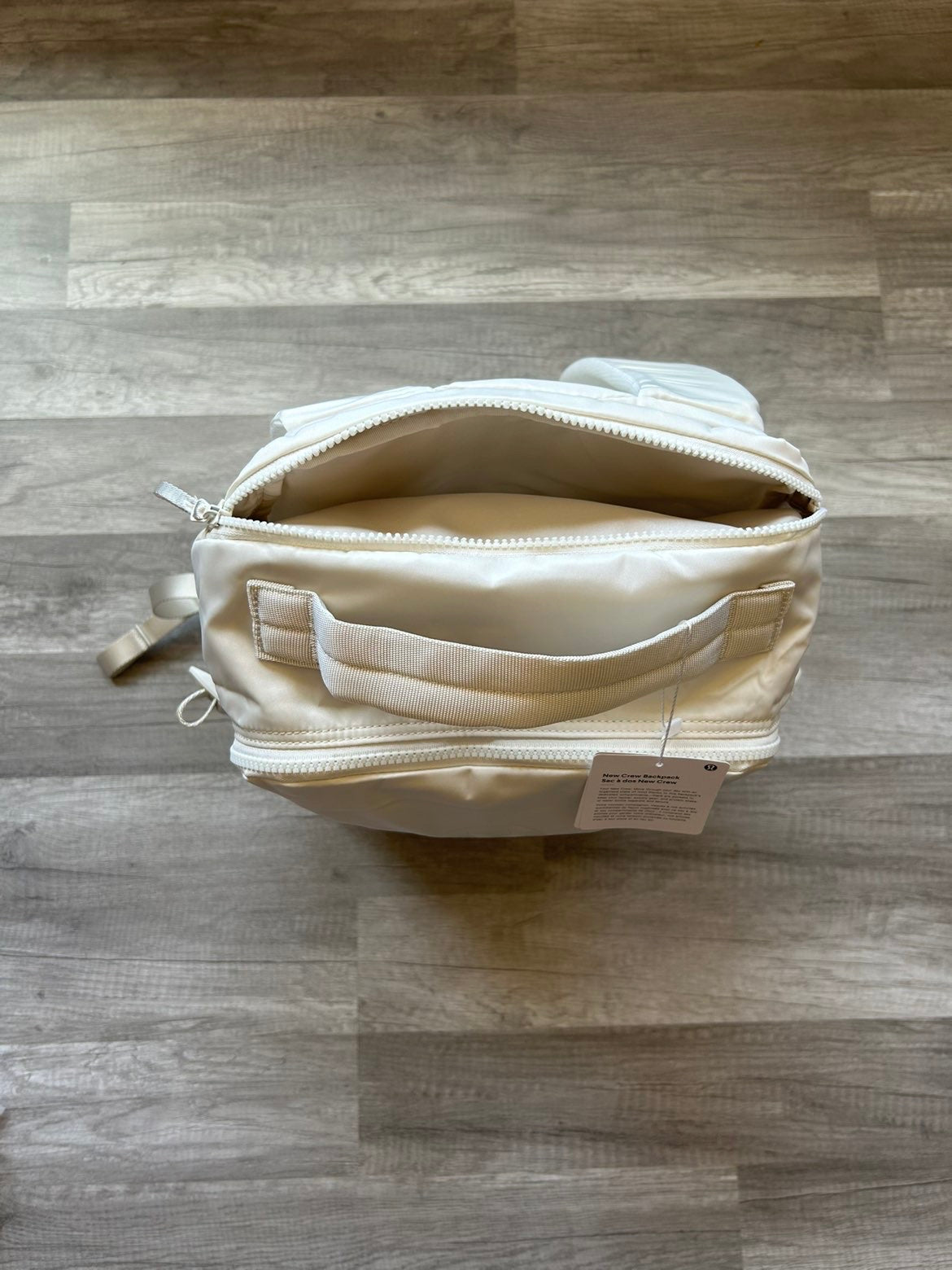 Lululemon Backpack New Crew White New With Tags 22L