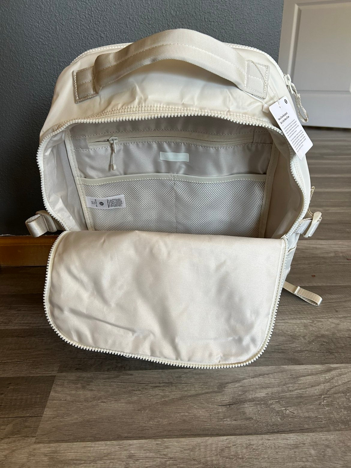Lululemon Backpack New Crew White New With Tags 22L