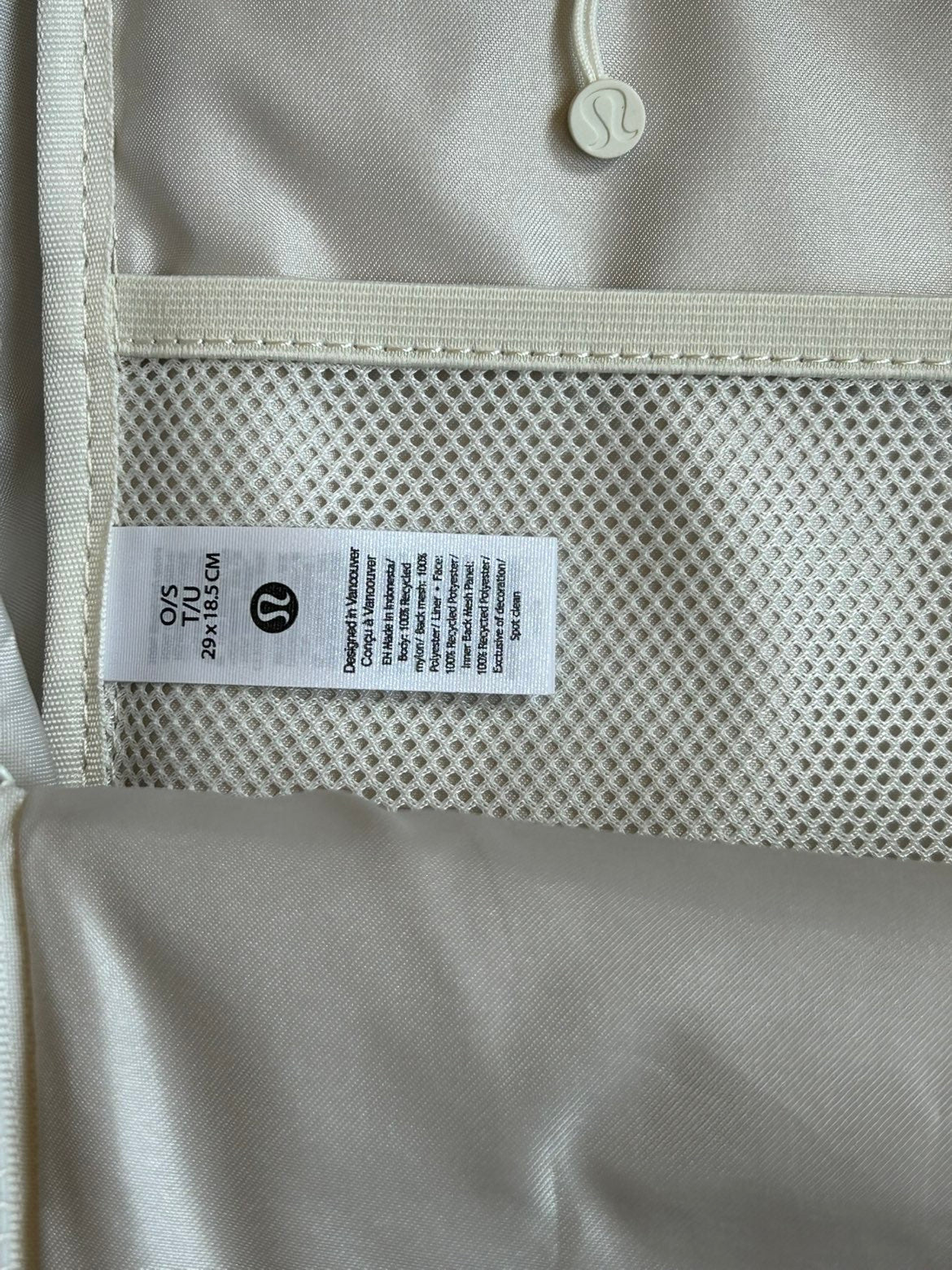 Lululemon Backpack New Crew White New With Tags 22L