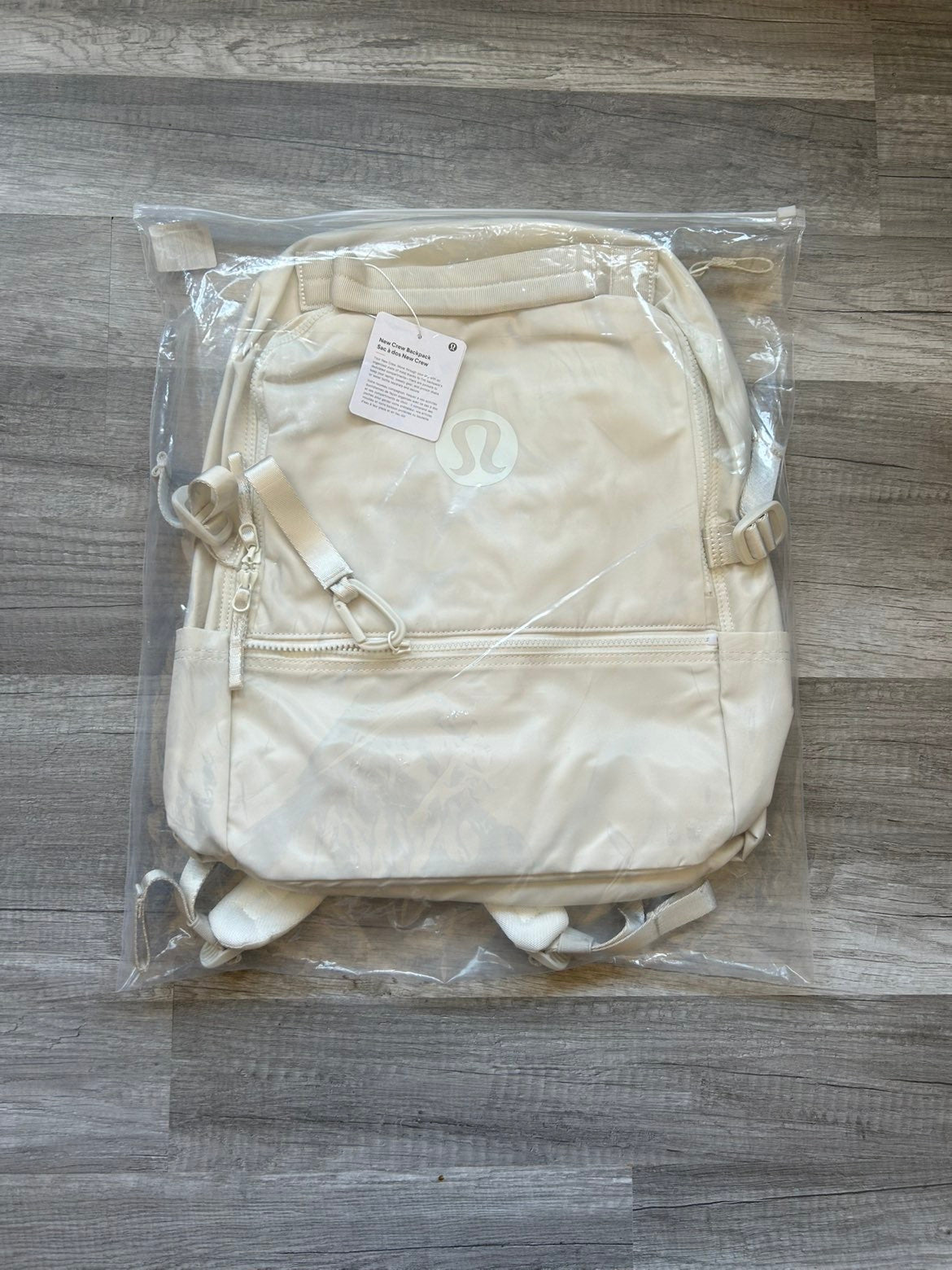 Lululemon Backpack New Crew White New With Tags 22L