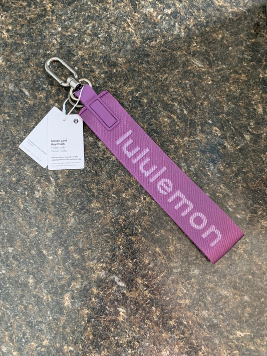 Lululemon Never Lost Keychain Purple Dark Lavender White Opal New With Tags