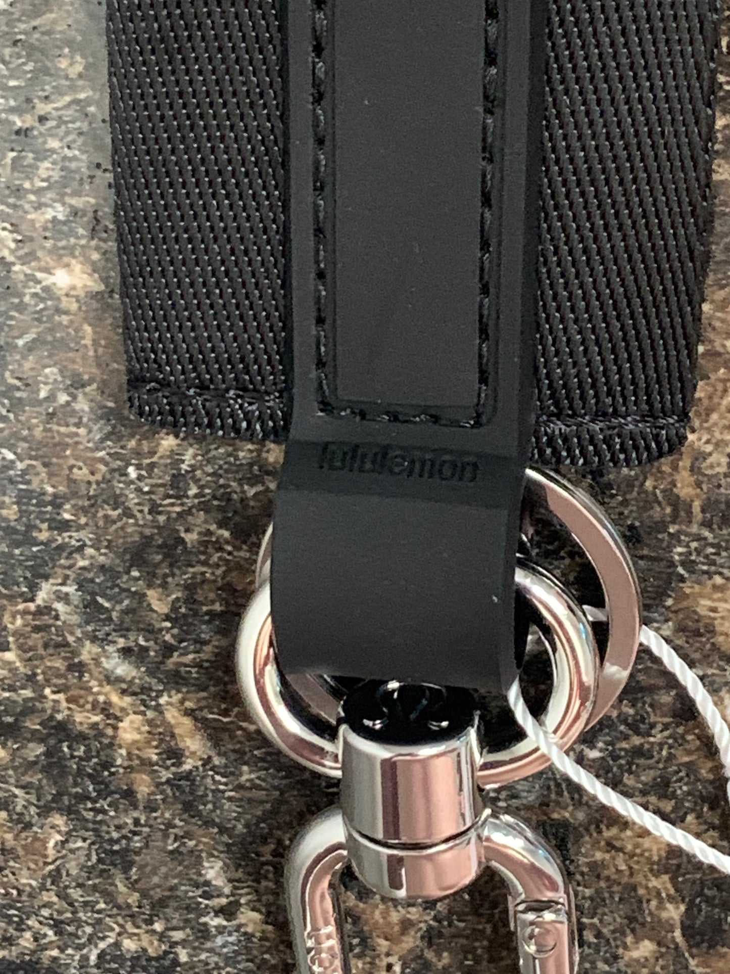 Lululemon Never Lost Keychain Black White New With Tags