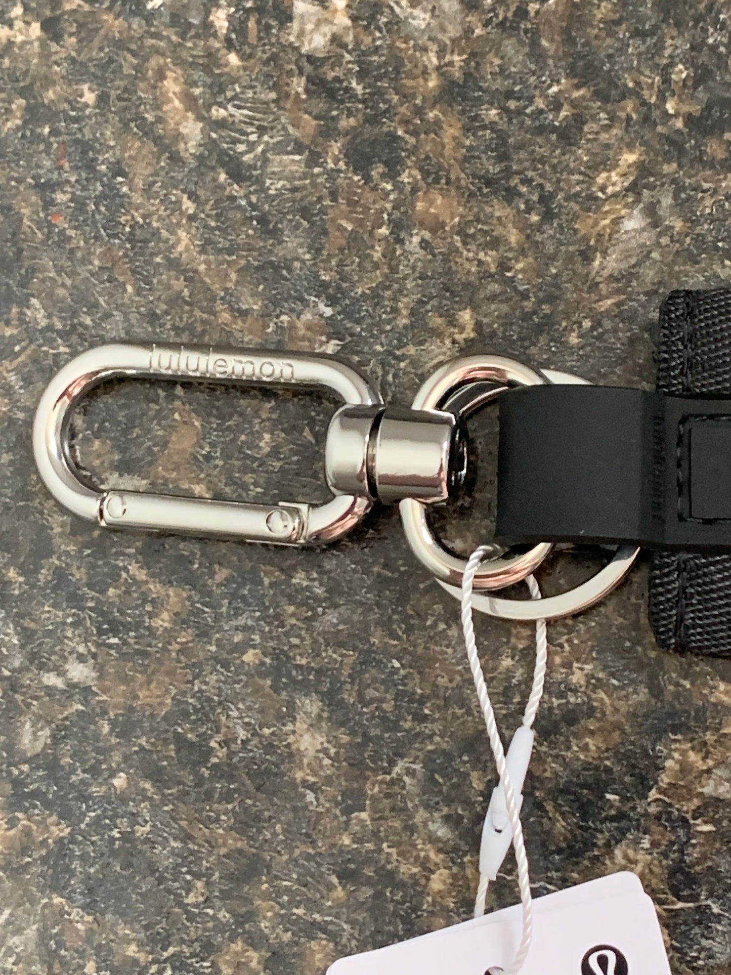 Lululemon Never Lost Keychain Black White New With Tags