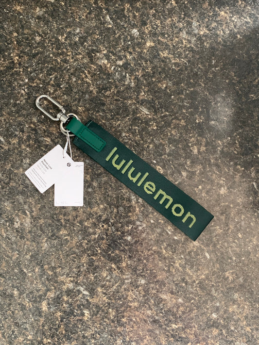 Lululemon Never Lost Keychain Green Yellow New With Tags