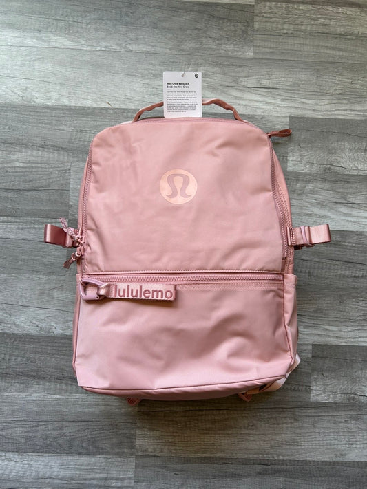 Lululemon Backpack New Crew Pink New With Tags 22L