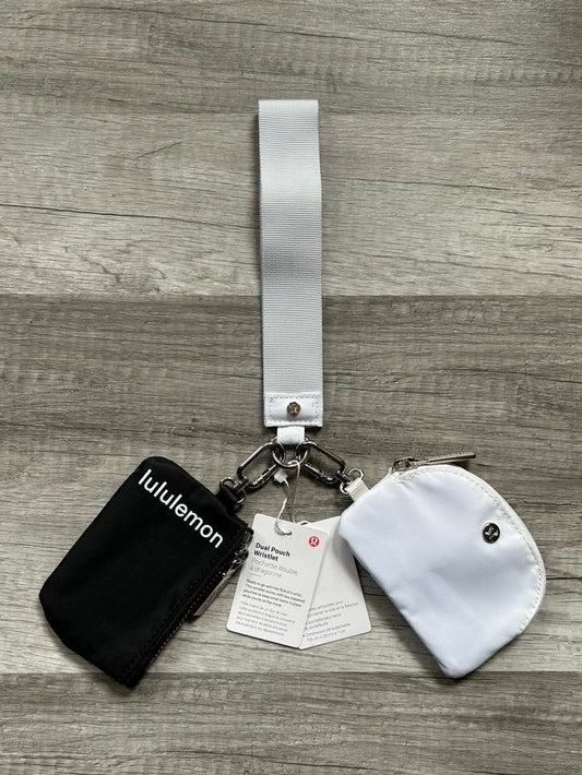 Lululemon Dual Pouch Wristlet Black and White New With Tags