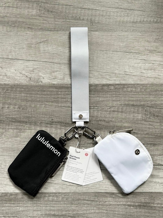 Lululemon Dual Pouch Wristlet Black and White New With Tags