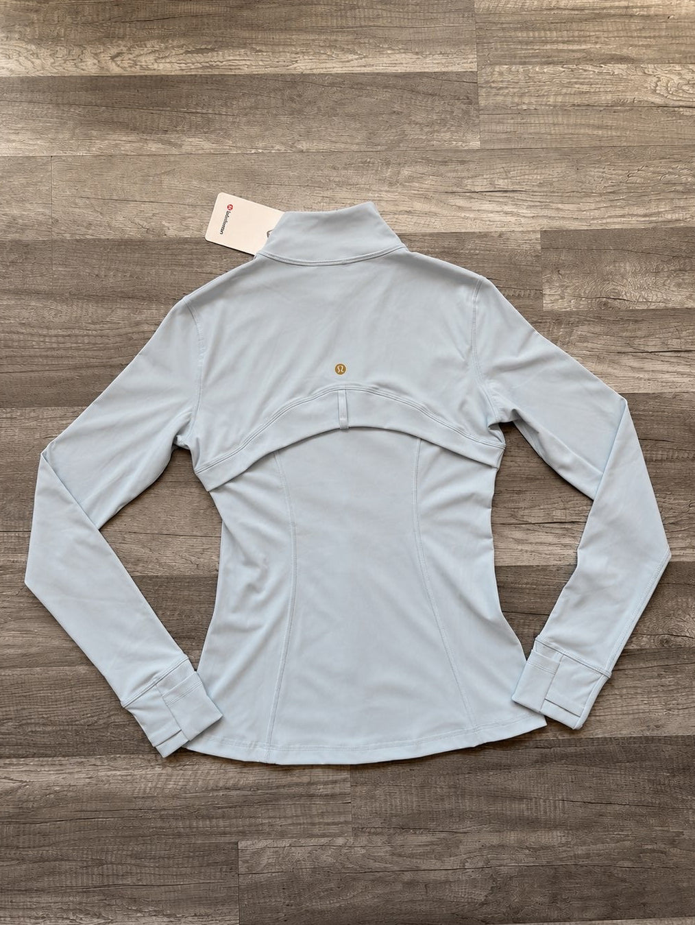 Lululemon Define Jacket Nulu Blue and Gold Zipper Size 6 Small New With Tags