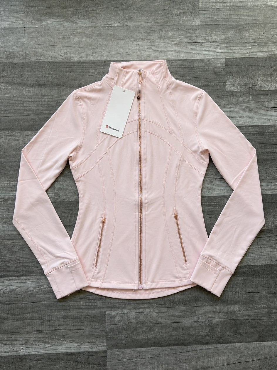 Lululemon Define Jacket Nulu Pink Zipper Size 6 Small New With Tags