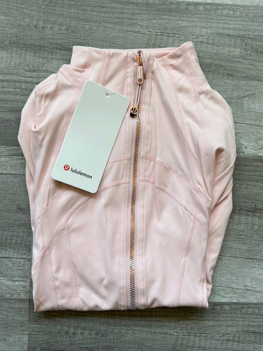 Lululemon Define Jacket Nulu Pink Zipper Size 6 Small New With Tags