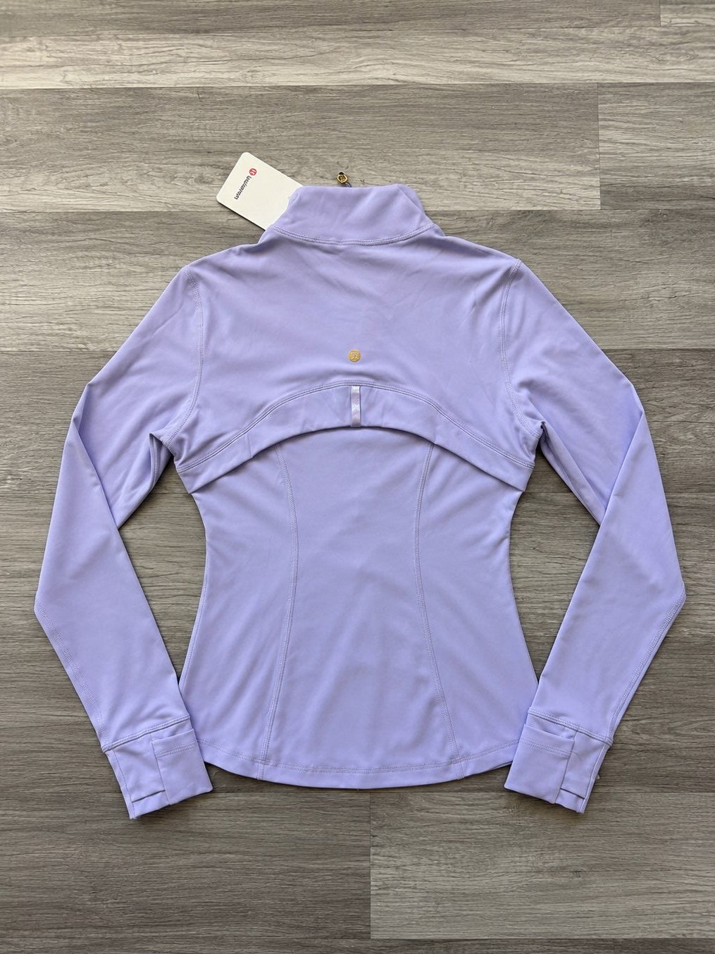 Lululemon Define Jacket Nulu Purple and Gold Zipper Size 6 Small New With Tags