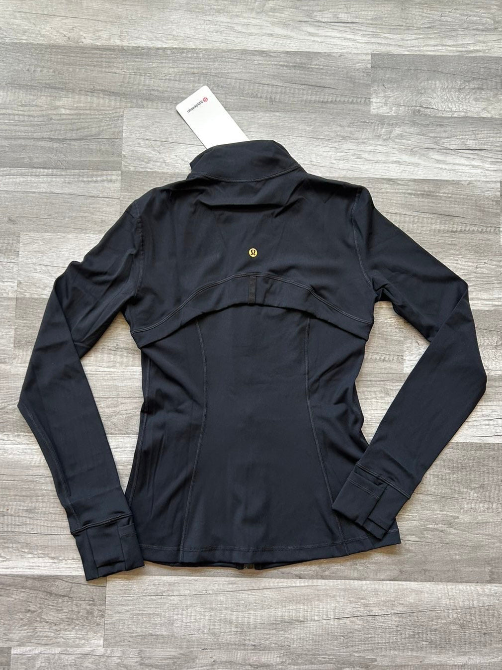 Lululemon Define Jacket Nulu Black and Gold Zipper Size 6 Small New With Tags