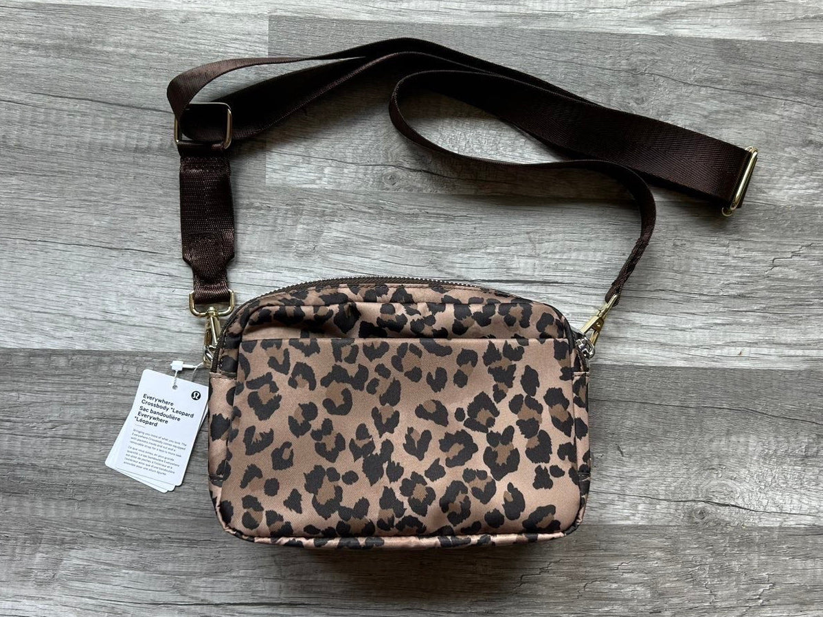 Lululemon Everywhere Crossbody Bag Leopard Print 2L New With Tags