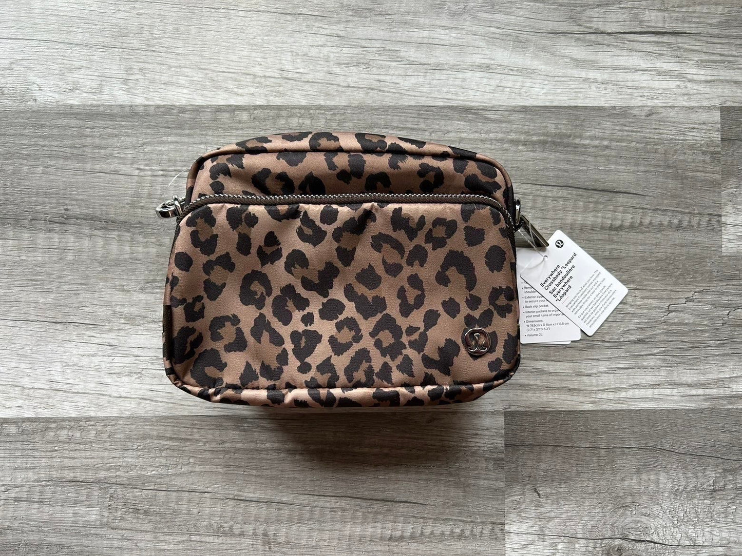 Lululemon Everywhere Crossbody Bag Leopard Print 2L New With Tags