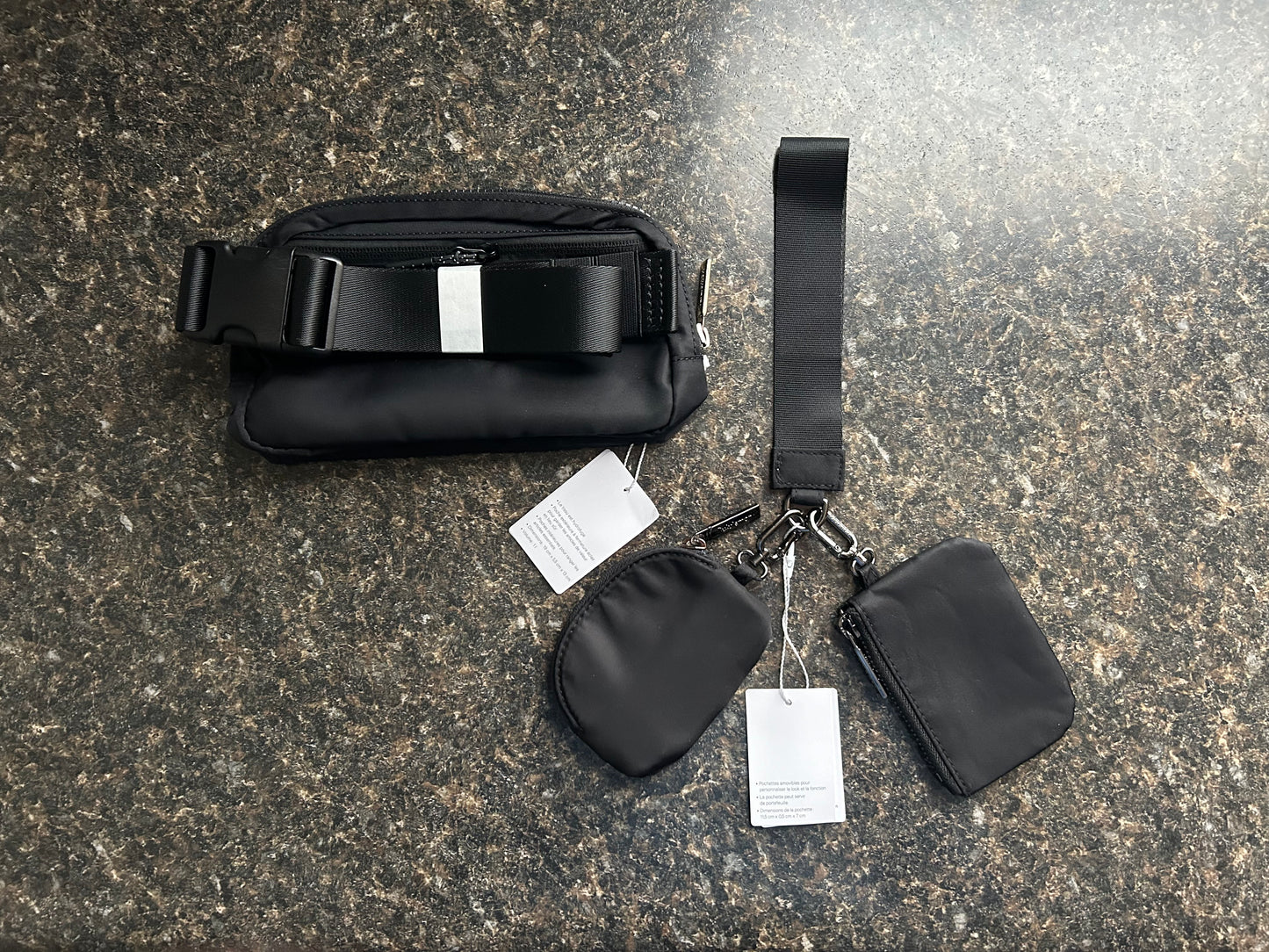 Lululemon Bundle Belt Bag and Dual Pouch Wristlet Keychain