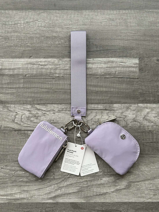 Lululemon Dual Pouch Wristlet Purple New With Tags