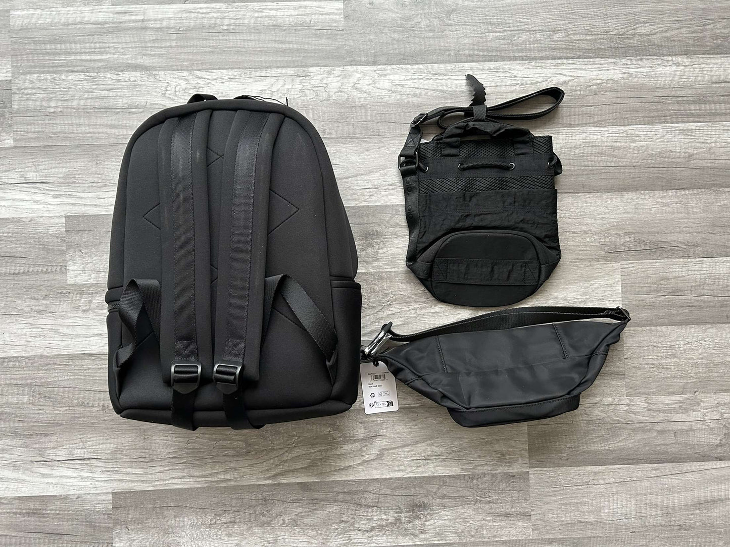 Alo Yoga Bundle Stow Backpack Crossbody Bucket Bag Explorer Fanny Pack New With Tags