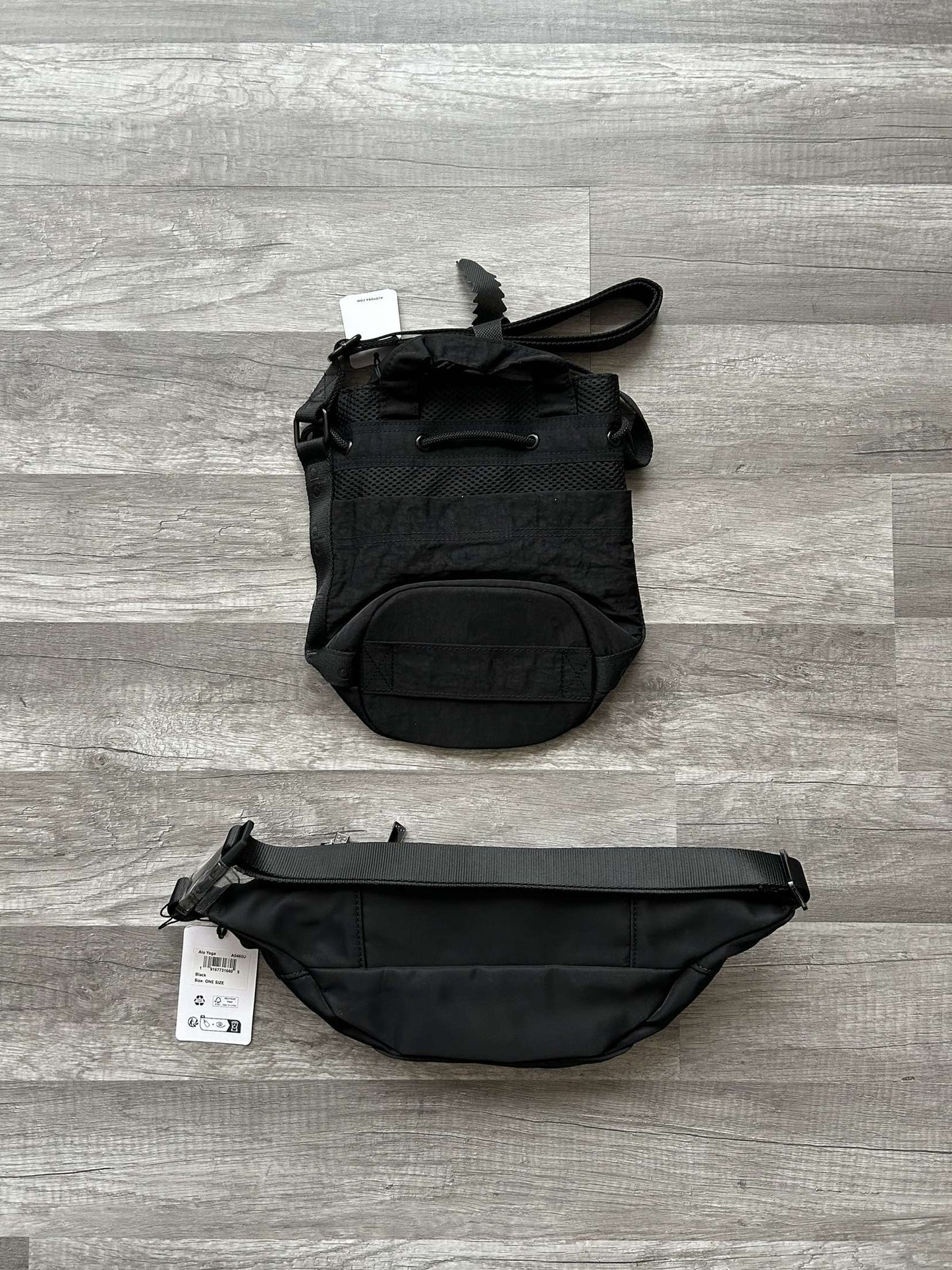 Alo Yoga Bundle Explorer Fanny Pack and Crossbody Bucket Bag New With Tags