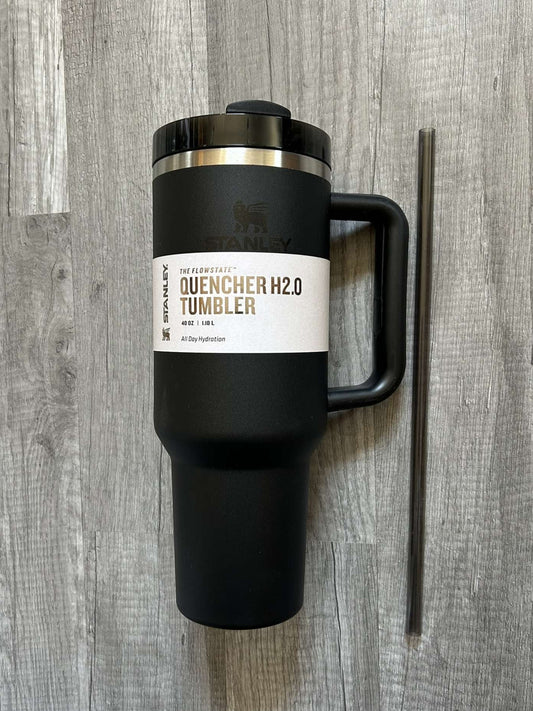Stanley Tumbler 40oz Quencher H2.0 Flowstate Black Stanley Cup