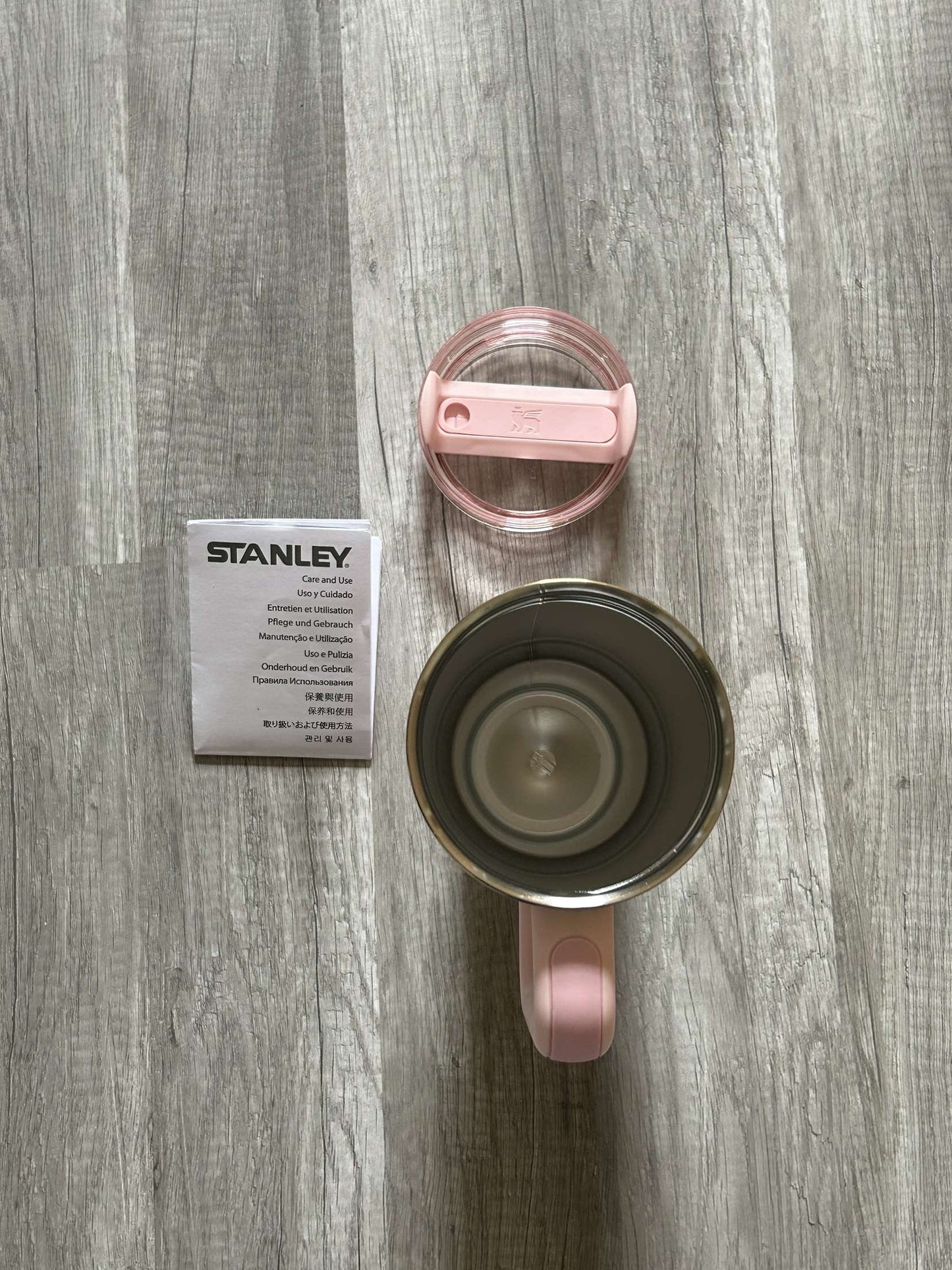 Love Shack Fancy Stanley Tumbler 40oz Blooming Heirloom Pink and Green