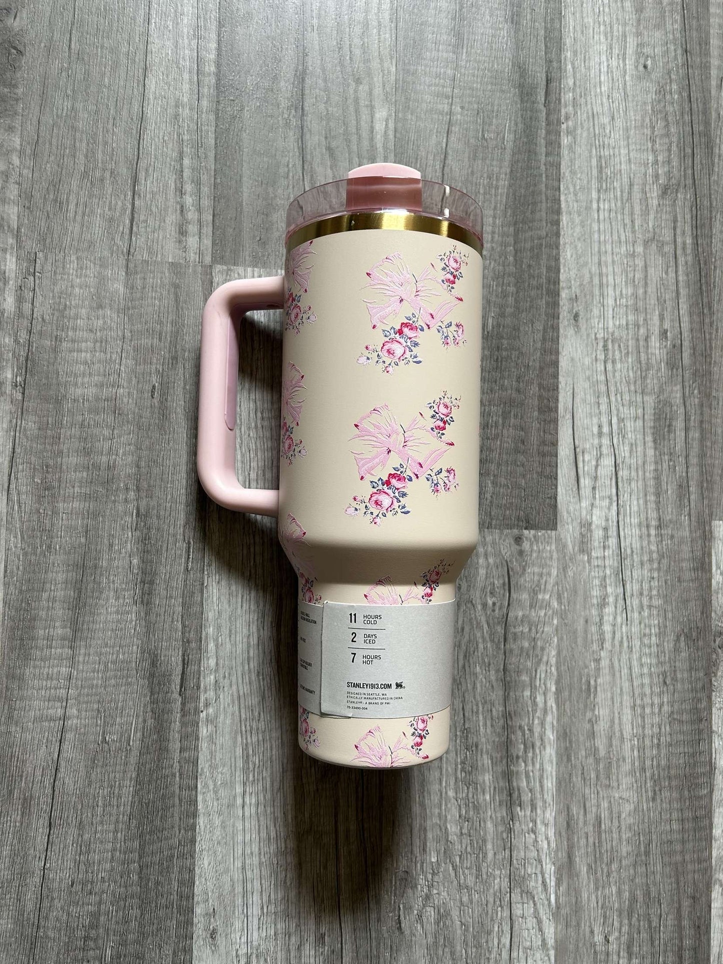 Love Shack Fancy Stanley Tumbler 40oz Stanley Rosa Beaux Pink