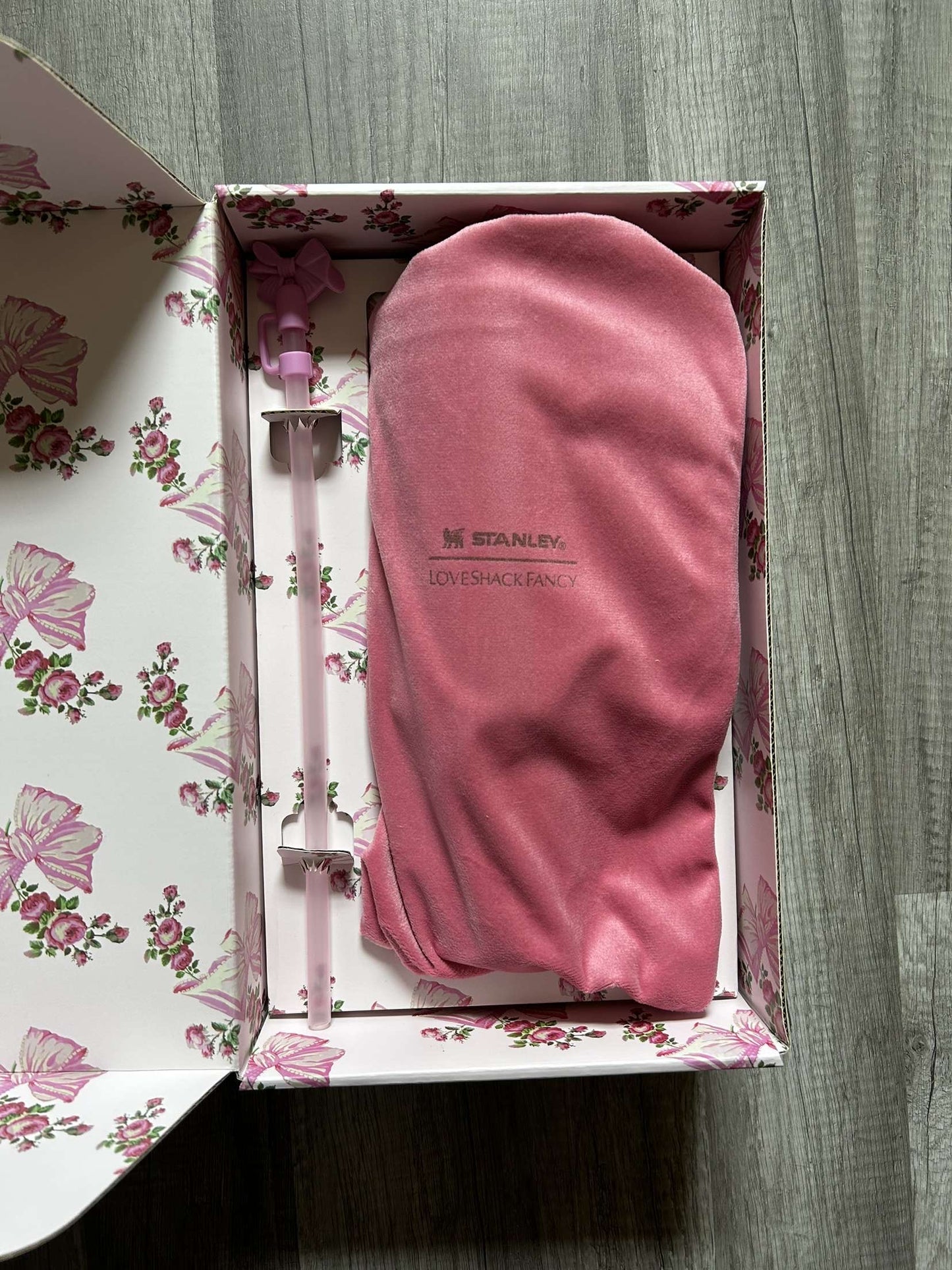 Love Shack Fancy Stanley Tumbler 40oz Stanley Rosa Beaux Pink