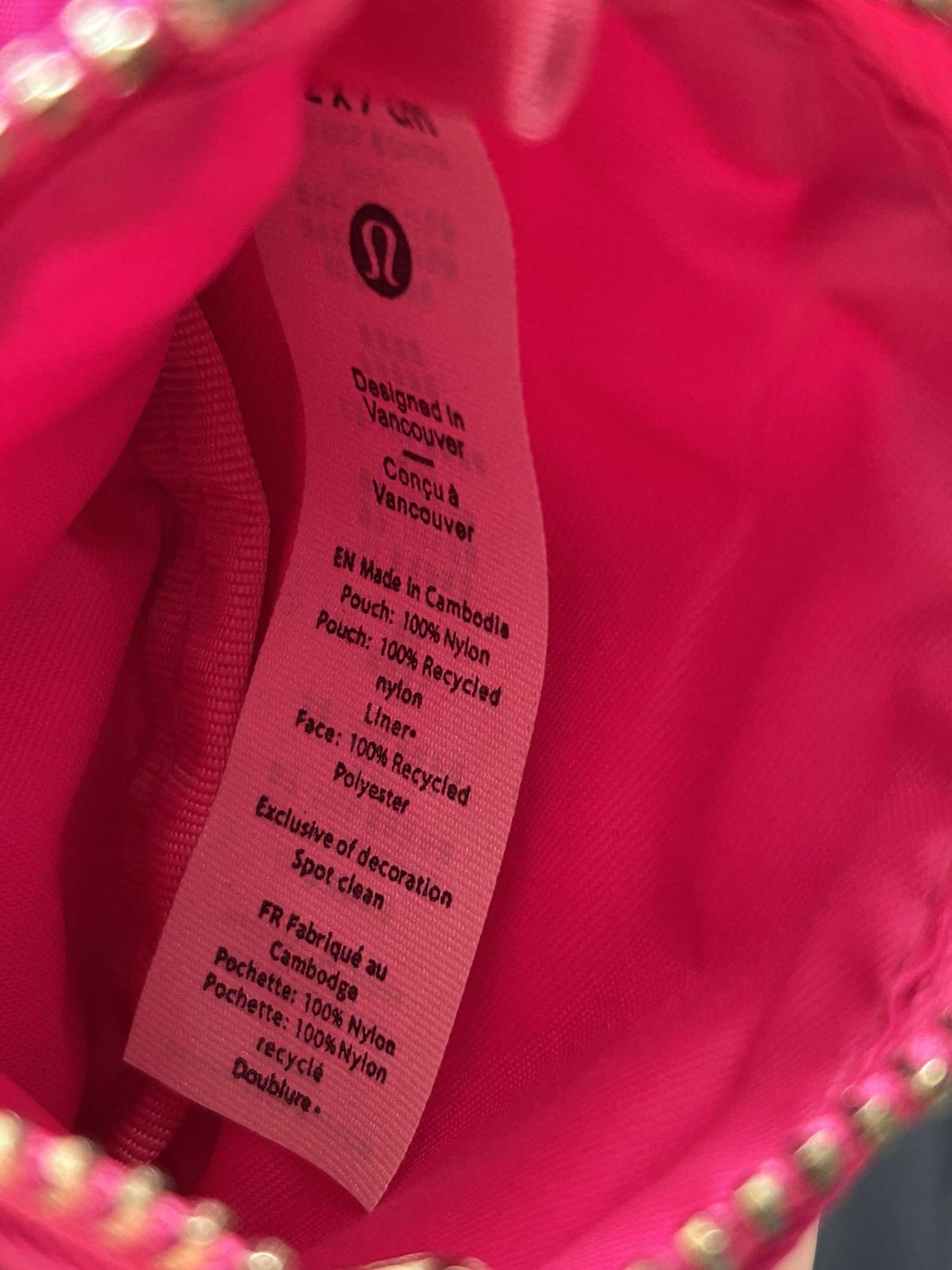 Lululemon Dual Pouch Wristlet Pink and Peach New With Tags