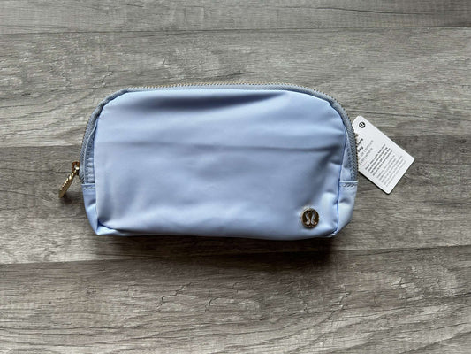 Lululemon Everywhere Belt Bag Blue and Gold Wordmark New With Tags 1L