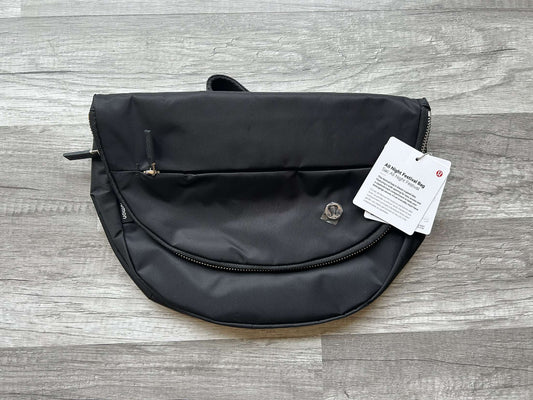 Lululemon All Night Festival Bag Black and Gold Hardware New With Tags 5L
