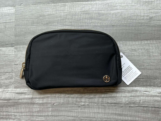 Lululemon Everywhere Belt Bag Black and Gold Wordmark New With Tags 1L