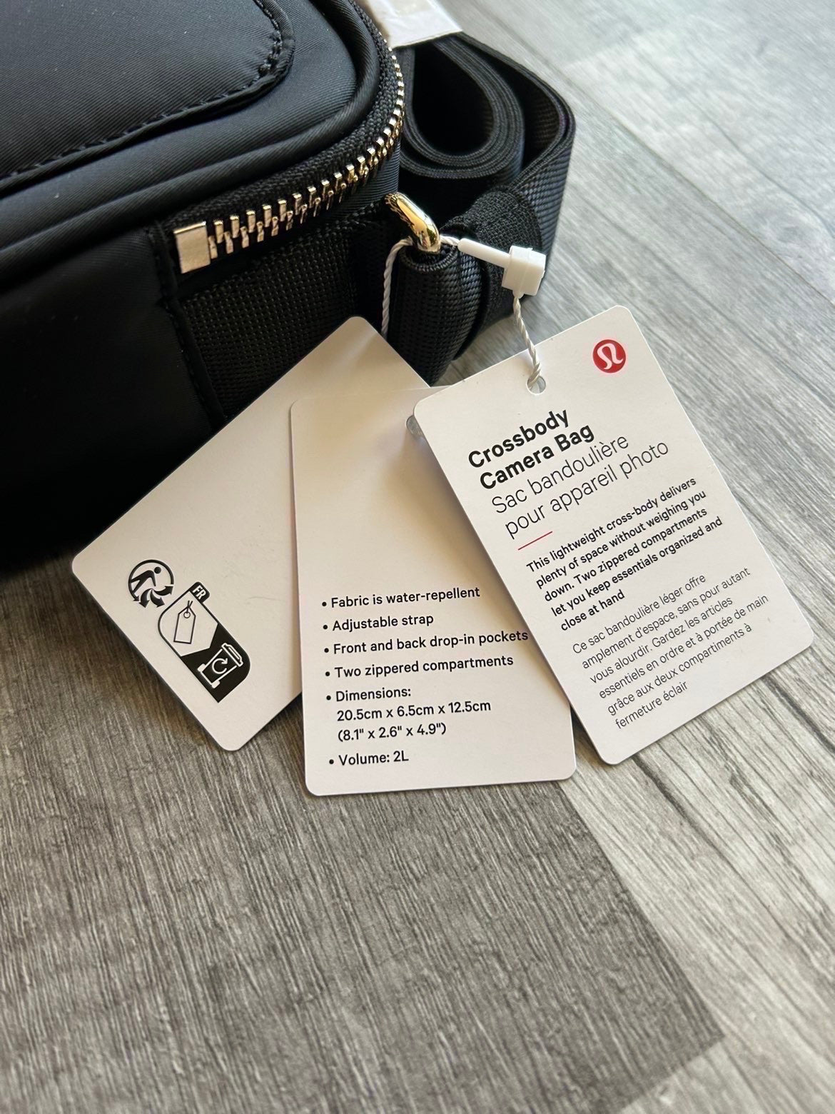 Lululemon Crossbody Camera Bag Black New With Tags 2L