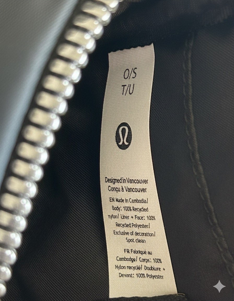 Lululemon Crossbody Camera Bag Black New With Tags 2L