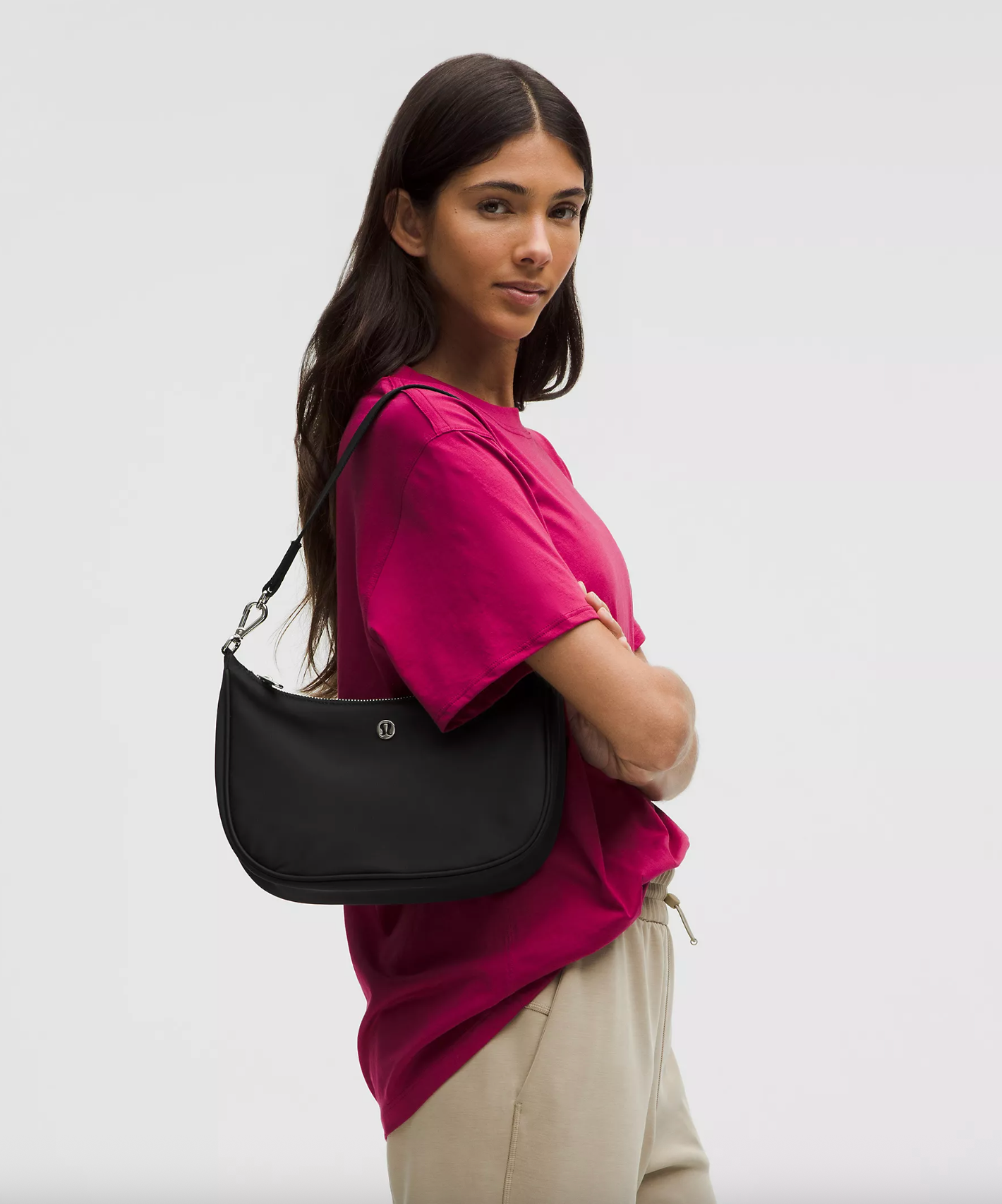 Lululemon City Essentials Small Shoulder Bag Black New With Tags 3L