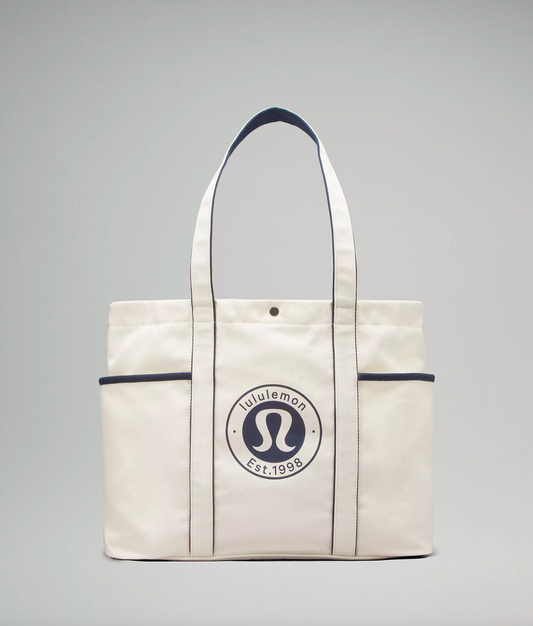 Lululemon Daily Multi Pocket Canvas Tote Bag New With Tags 20L