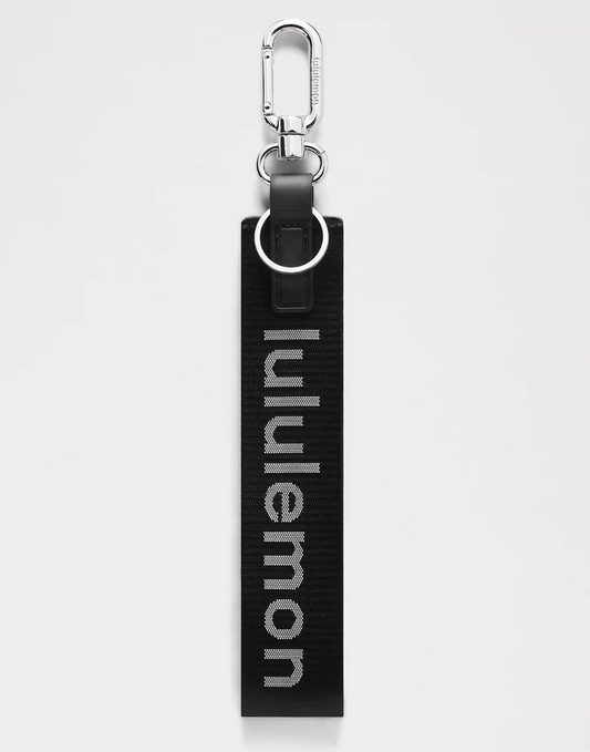 Lululemon Never Lost Keychain Black White New With Tags