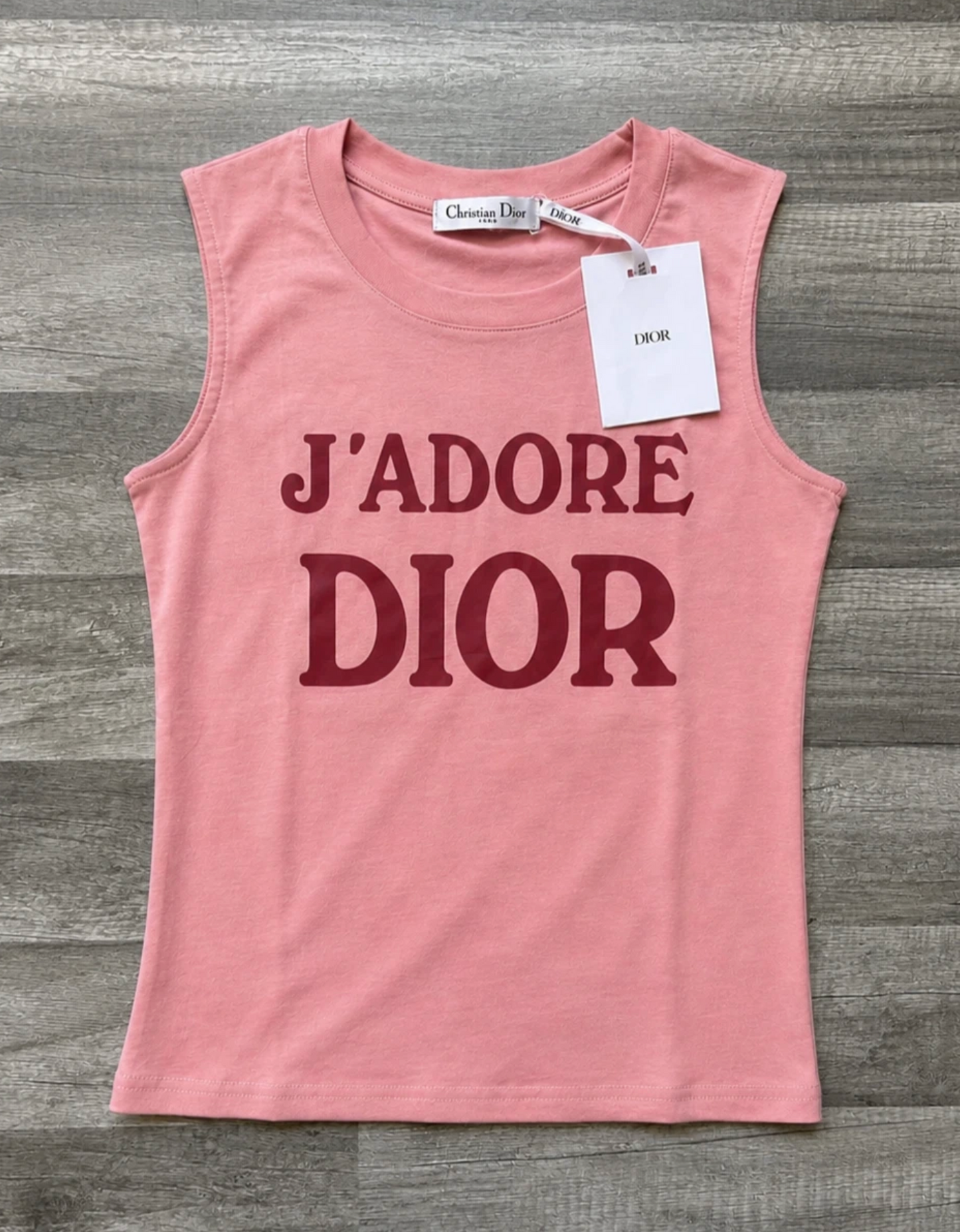 Christian Dior J’Adore Dior Tank Top Cami World Champion 1947 Pink