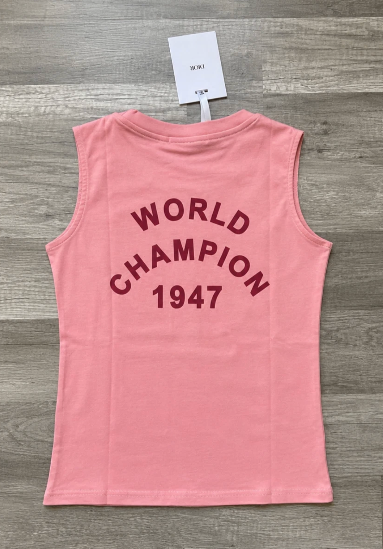 Christian Dior J’Adore Dior Tank Top Cami World Champion 1947 Pink