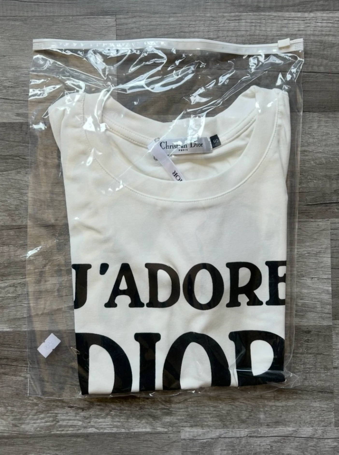 Christian Dior J’Adore Dior Tank Top Cami World Champion 1947 White and Black