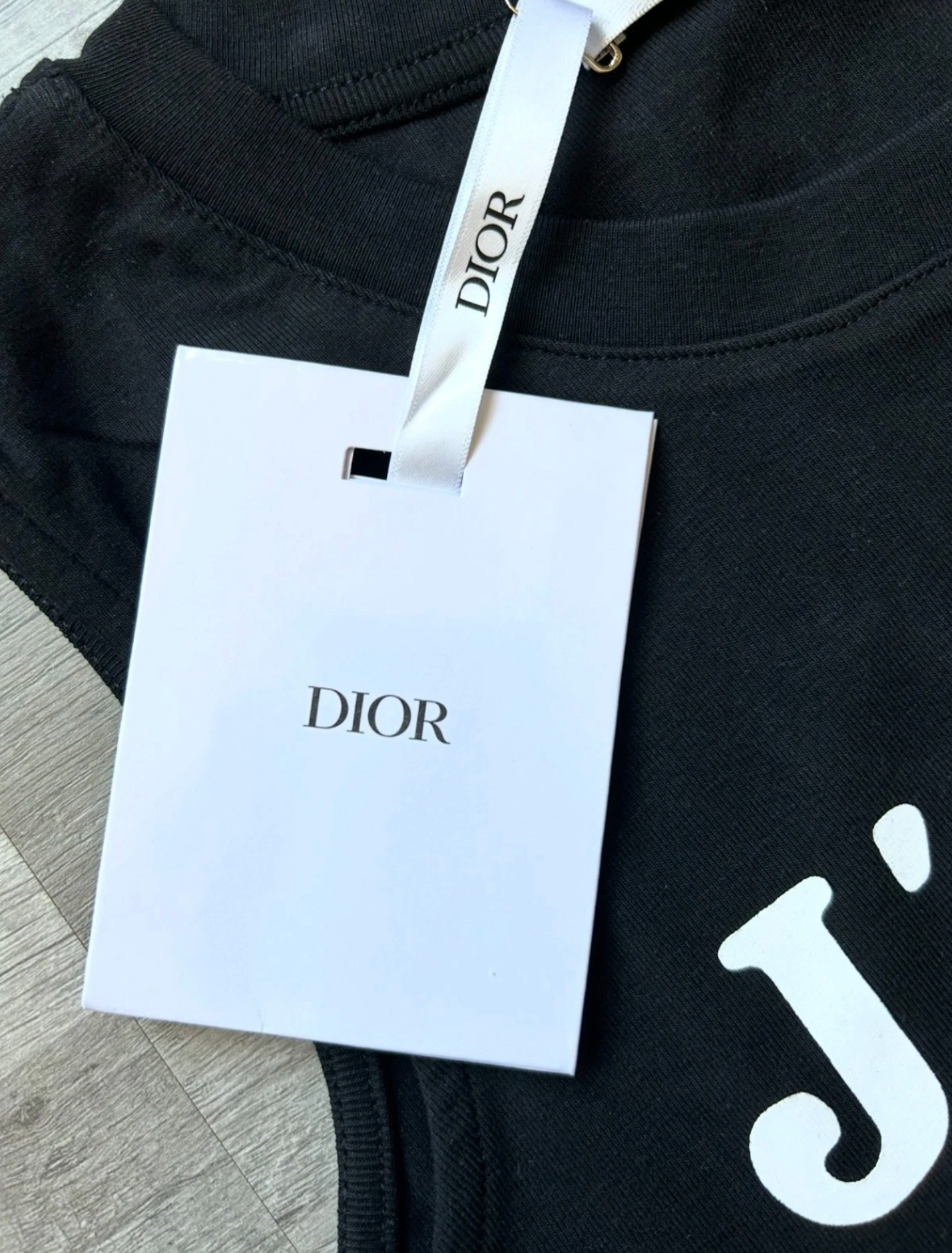 Christian Dior J’Adore Dior Tank Top Cami World Champion 1947 Black and White