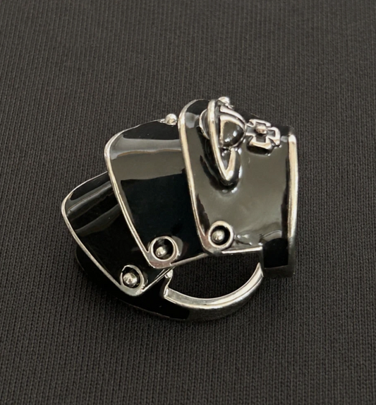 Vivienne Westwood Armor Ring Black Brand New